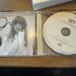 Taylor Swift Tortured Department + The Manuscript Signed CD