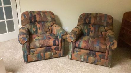 Swivel Chairs (a pair)