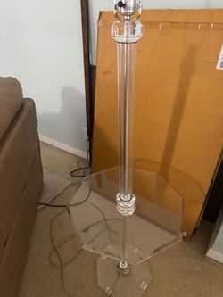 Lucited Floor Lamp table