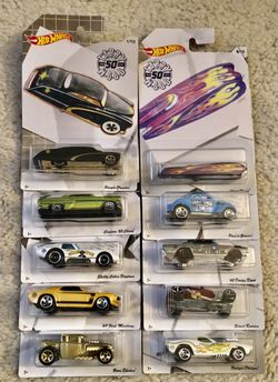 Hot Wheels Larry Wood 50th Anniversary Collection Full Set 