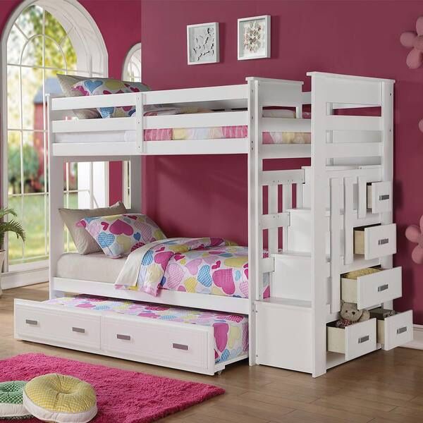Twin / Twin Bunkbed & Trundle/ Staircase
