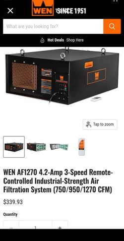 WEN AF1270 Industrial Air Filtration System