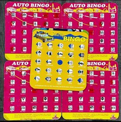 Car Bingo Road Trip Game