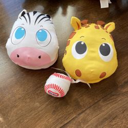 Little Tikes Catch & Stick Toss Game for Kids w/ 2 Mitts & 1 Baseball