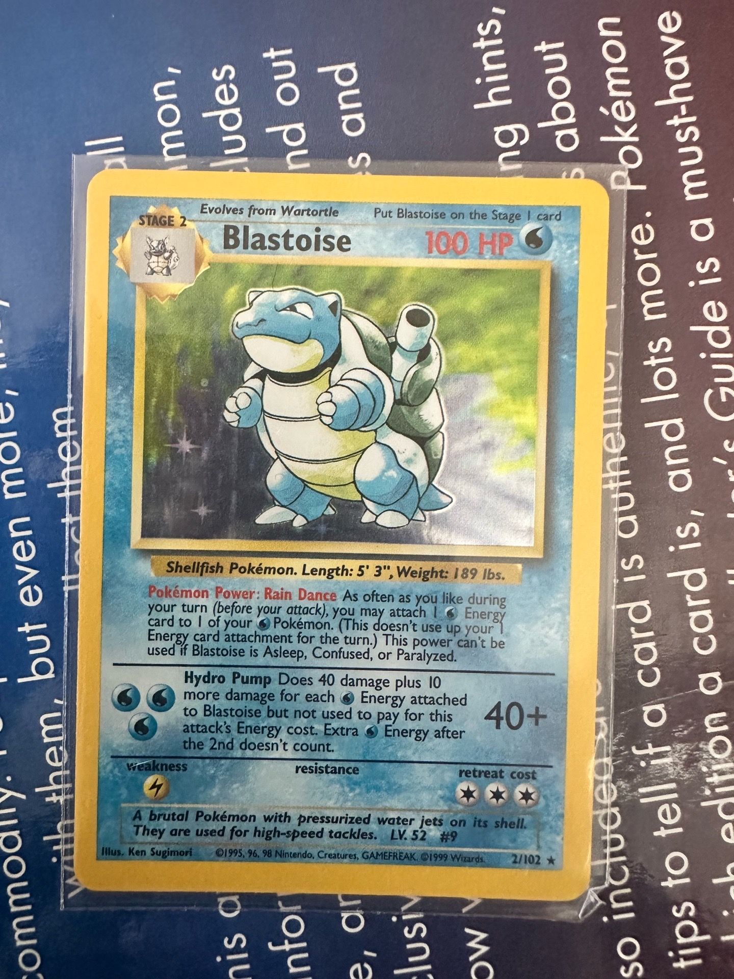Blastoise pokemon card