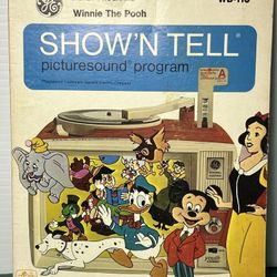 GE Disney Programs Winnie The Pooh WD-115 Show'N Tell PictureSound Program
