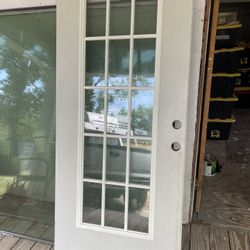 Puerta Exterior 36”x80” Abre Lado Izquierdo No Biene Con Marco 
