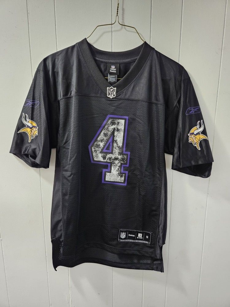 Minnesota Vikings NFL Team Apparel Reebok Stitched Jersey Bret Favre Size Small Great Condition 