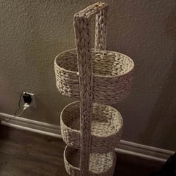 White Storage Basket 