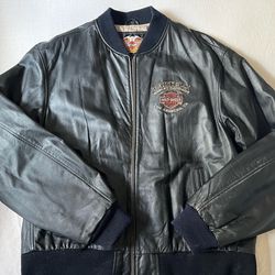 Harley Davidson black leather jacket