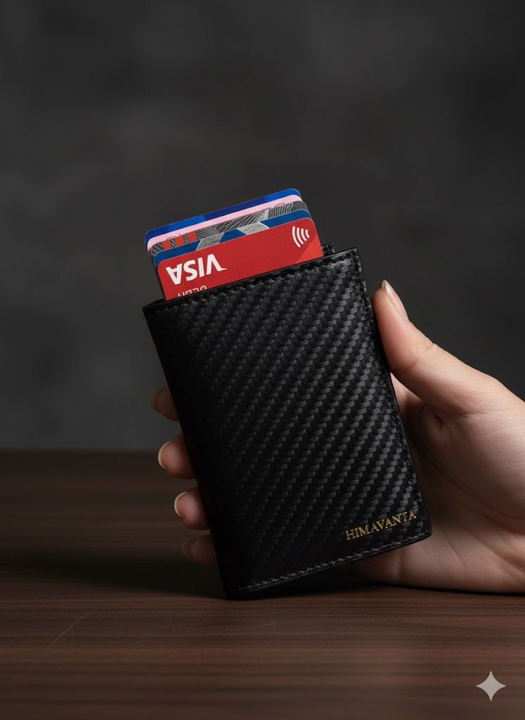 Slim Wallet for Men - RFID Blocking, Minimalist Leather Wallet with ID ...