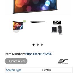 Projector Screen Elite ELECTRIC128X Spectrum 128 diag. (67.8x108.4)