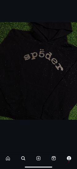 Black Vvs Sp5der Hoodie