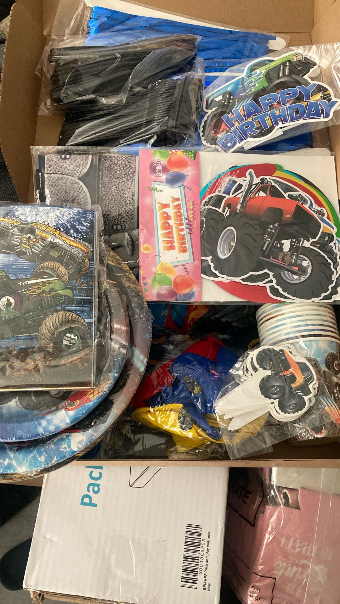 Monster truck party supplies