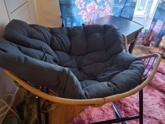 Egg rocking chair sat in once