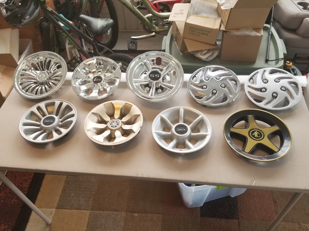 Golf Cart Hub Caps- 8 Inch Rims