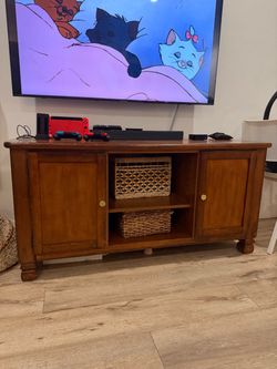 FREE Solid Wood TV Stand / Sideboard with Cabinet Doors