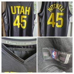Utah Jazz #45 Donovan Mitchell Fast Break Replica Jersey Fanatics Statement Edition Large
