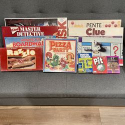 Parker Brothers Vintage Tabletop Board Games (Lot of 11, 1975 & newer)