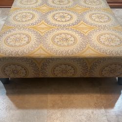 High End Upholstered Ottoman 45x45x15”