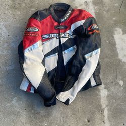 Spidi Leather Motorcycle Track Suit 54 (XL) – Clean, No Crash