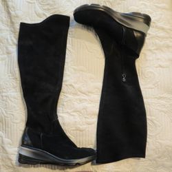 JAMBU Kendra Knee Hi Wedge Comfort Boots