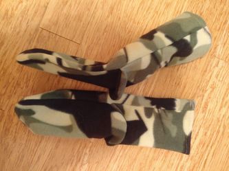 Handmade fleece socks