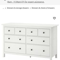 Hemnes ikea 8 Drawer Dresser