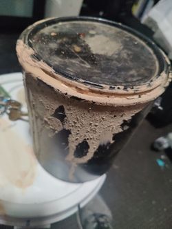 Opened Beige Brown Paint 