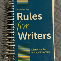 Rules For Writers, 7th Edition by Diana Hacker & Nancy Sommers