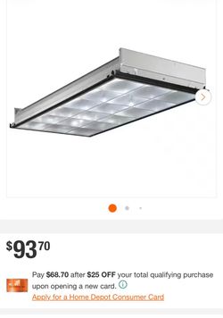 2 available Lithonia Lighting 2’ x 4’ T8 Fluorescent Troffer – BRAND NEW – $75