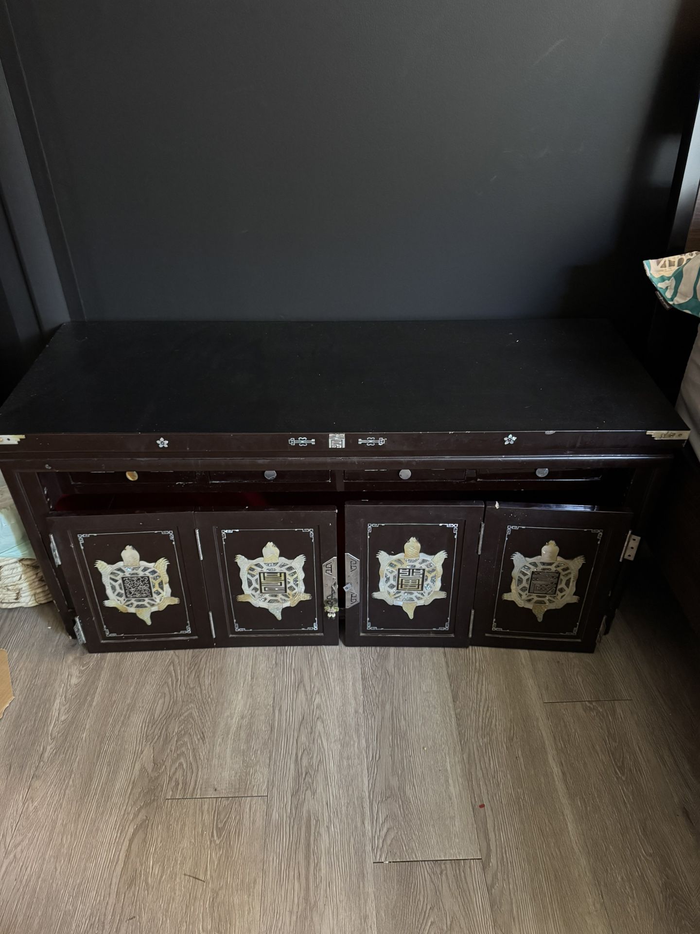 Antique Chinese Bench Cabinet