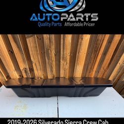 2019-2026 Silverado Sierra Crew Cab Underseat Storage Box Black OEM GM