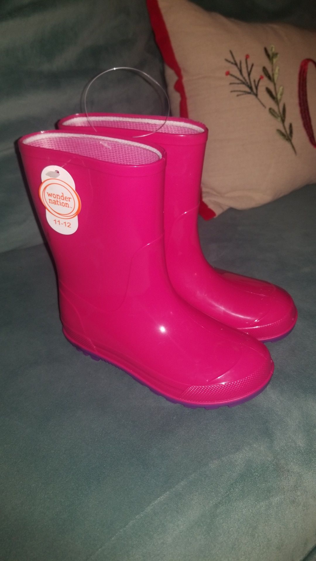 Girls Rain Boots Size 11-12