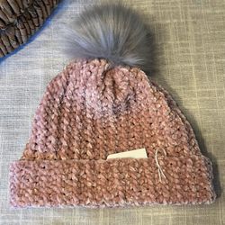 Velvet Crochet Beanie 