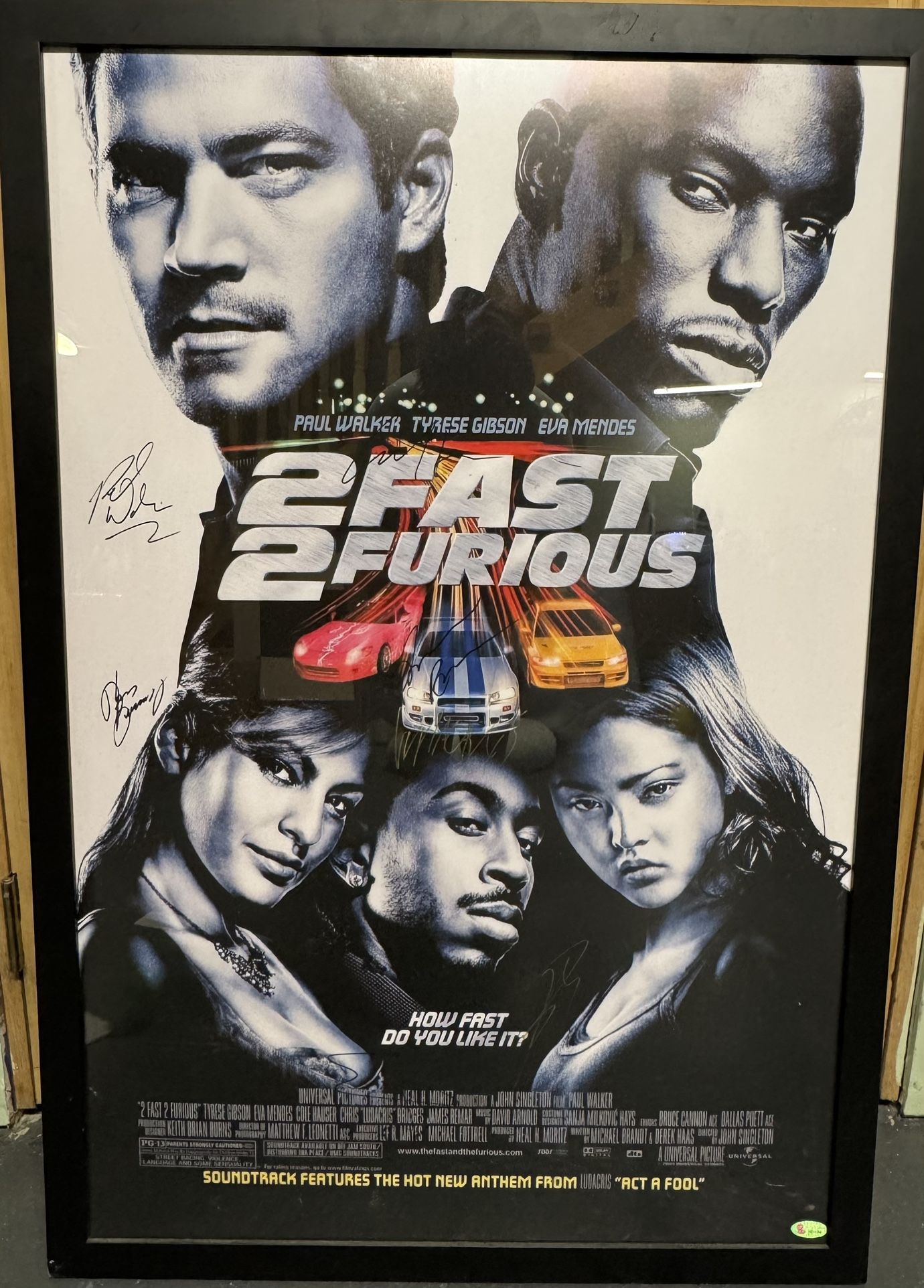 Fast & Furious Signed Poster β Must-Have for Collectors!