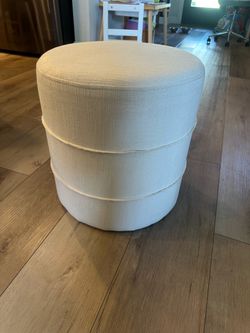 White Ottoman Studio McGee x Threshhold