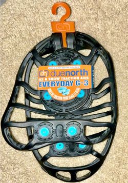 Pair NEW DUENORTH EVERYDAY TRACTION AIDS ICE SNOW LRG-XLG 2 EXTRA SPIKES