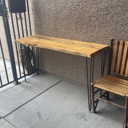 Wood Table With Chairs
