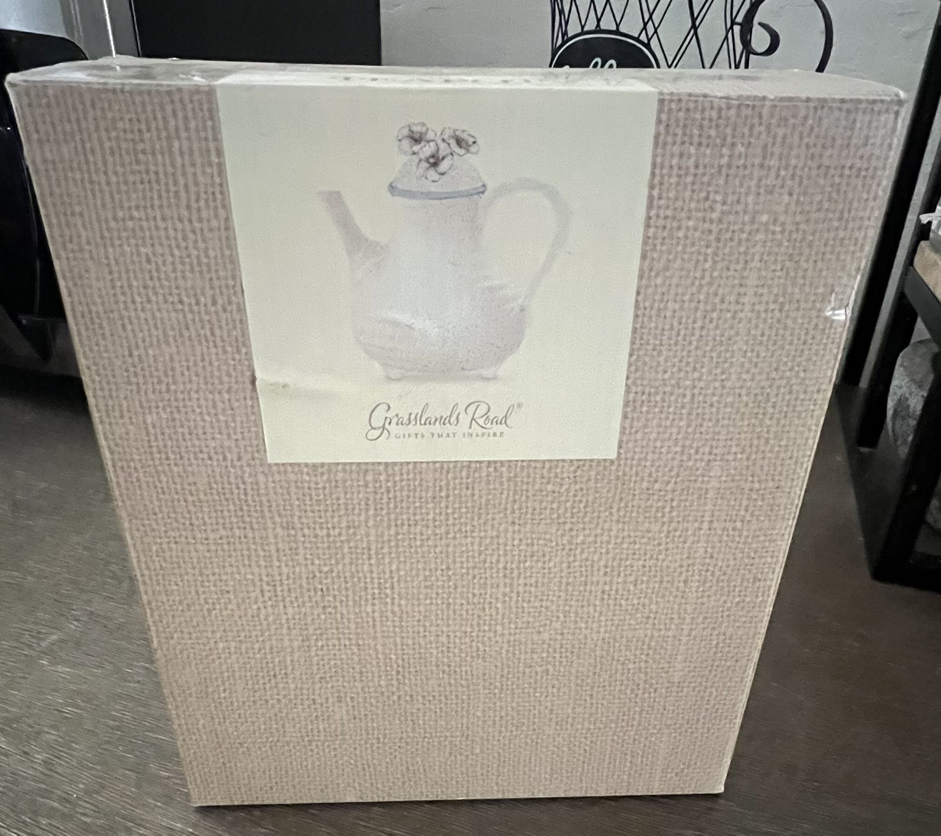 Tea pot. Simple With Flower Top