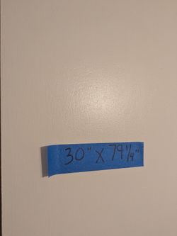 Interior hollow core door with bore
