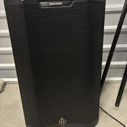 Harbinger Bluetooth PA Speaker System — 2 Speakers + Stands + Mics (All-Inclusive)