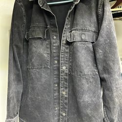 MENS No Boundaries Black Jean Jacket