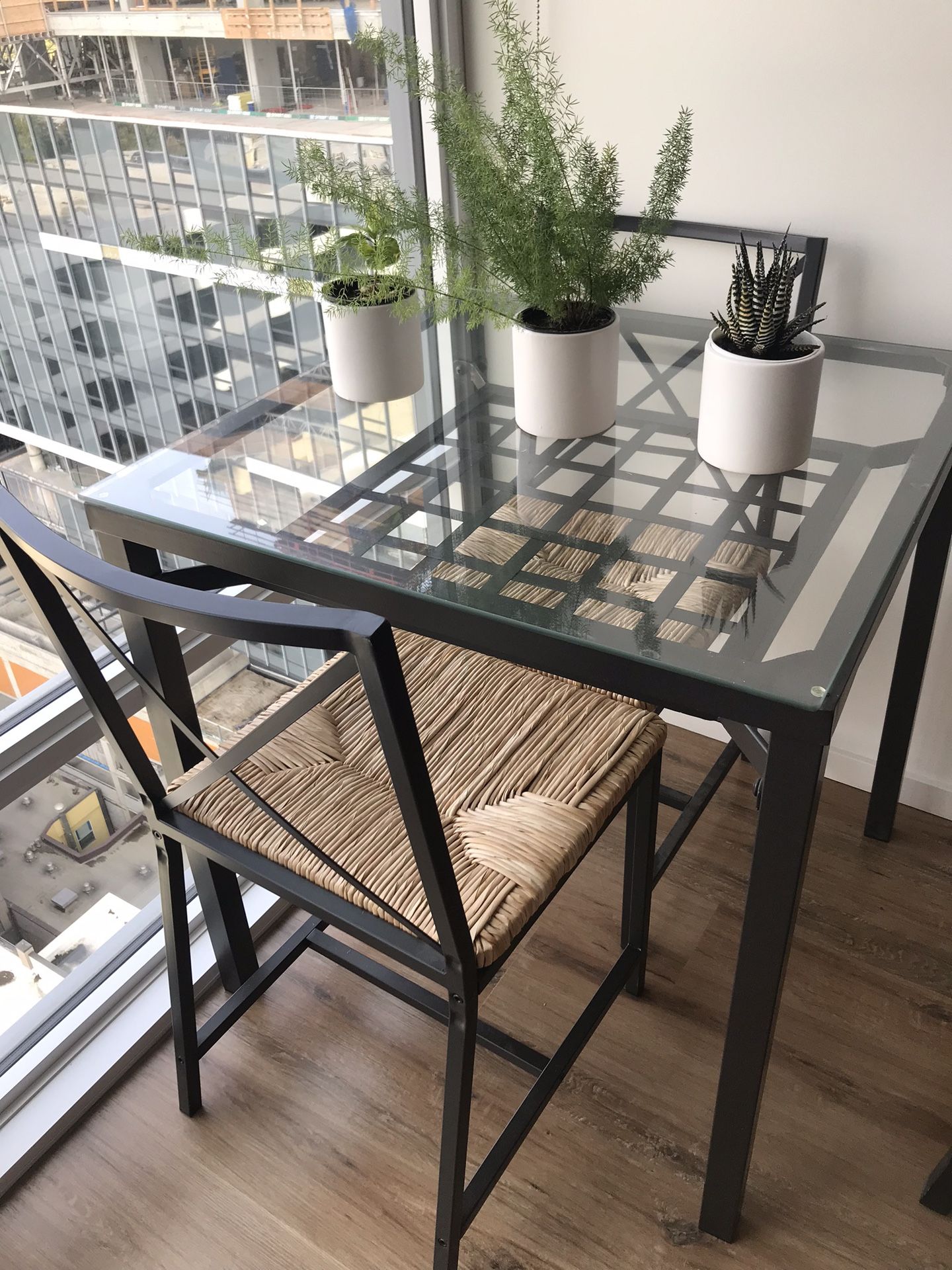 IKEA 2 seater table with chairs