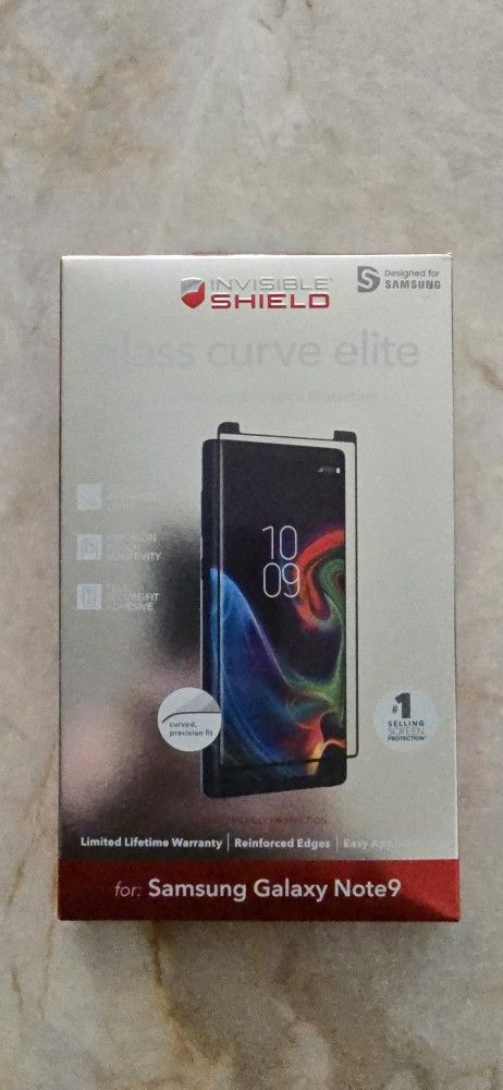 InvisibleShield Glass Curve Elite - Samsung Galaxy Note 9 (New, Sealed)