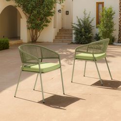 Skye Green Outdoor Dining Chair (Set of 2)