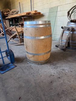 Empty wine barrel available for sale $55 ..