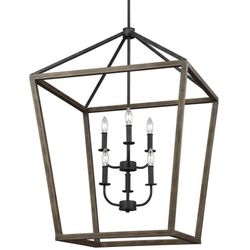 Farmhouse Hanging Candlestick Chandelier / Light Fixture