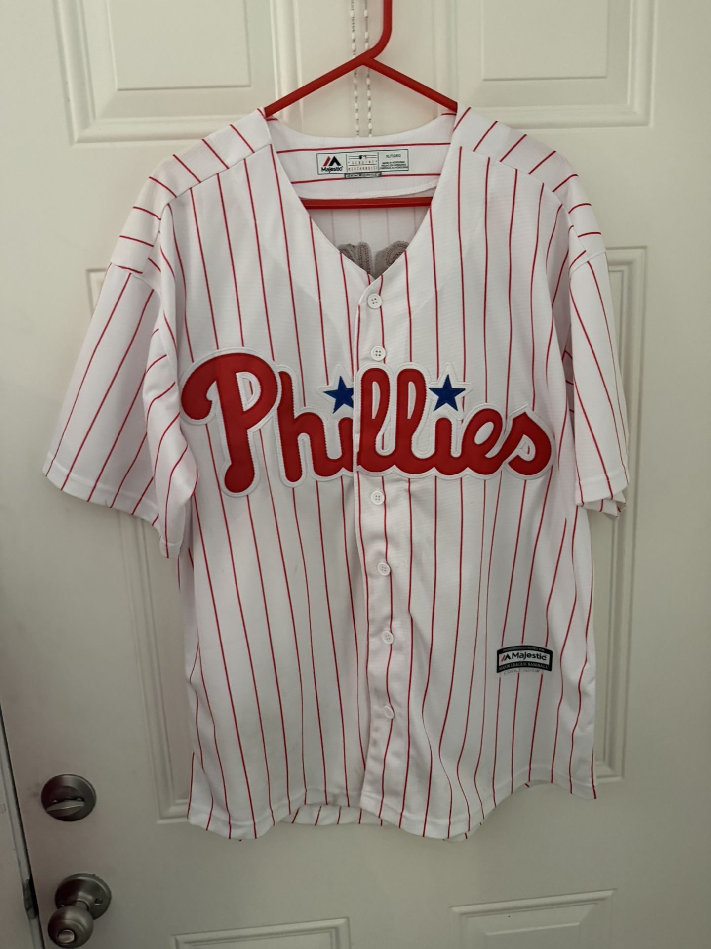 Philadelphia Phillies Rhys Hoskins majestic authentic jersey size XL