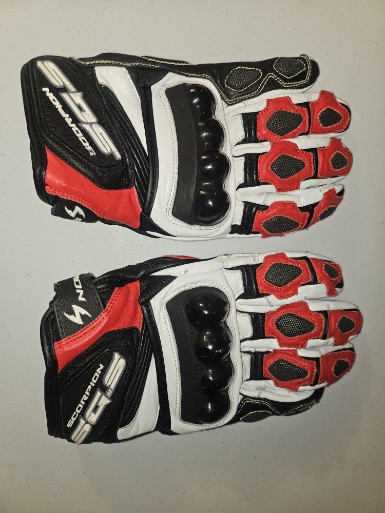 New Scorpion Motorcycle Leather Gloves